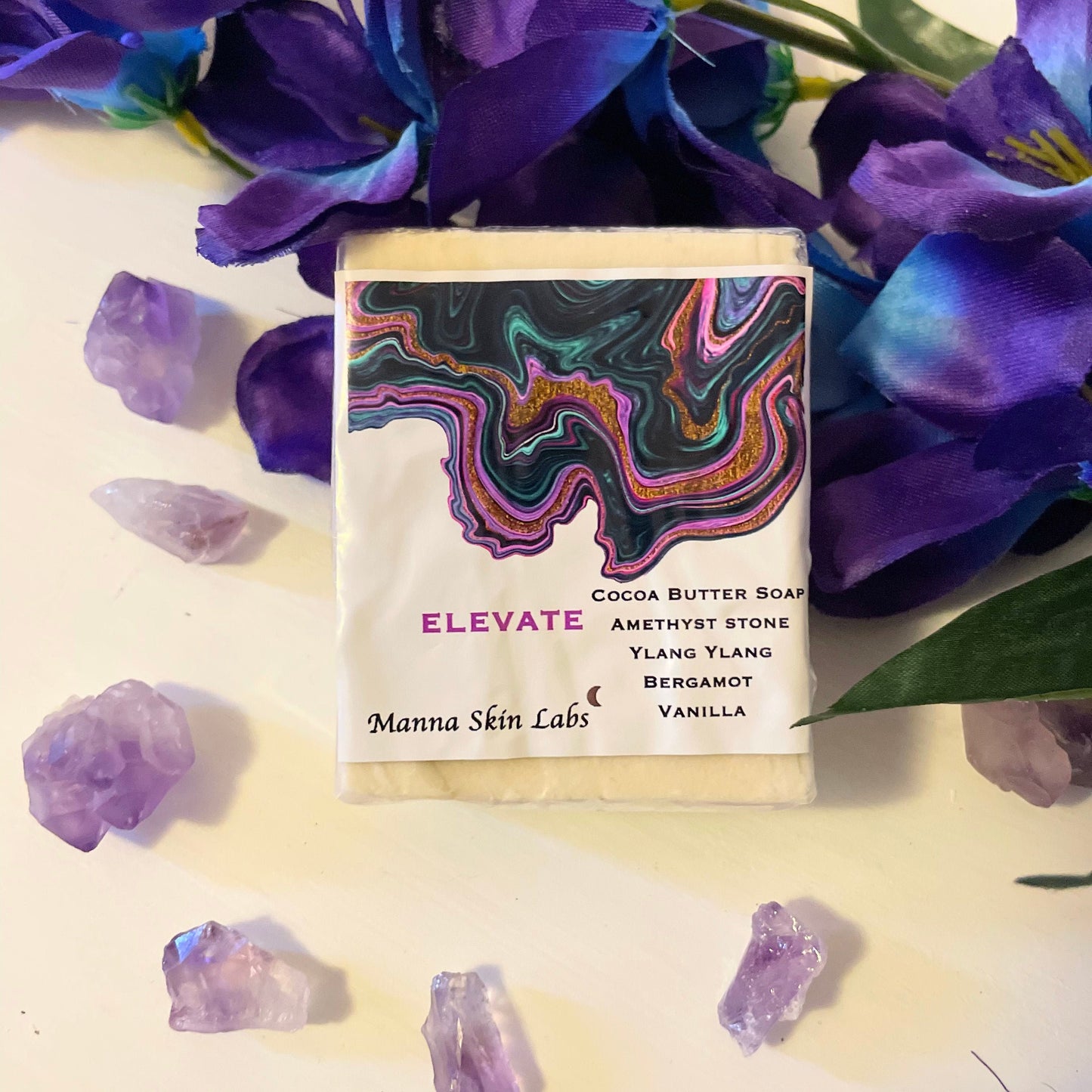 Elevated - Cocoa Butter Soap with Brazilian Amethyst