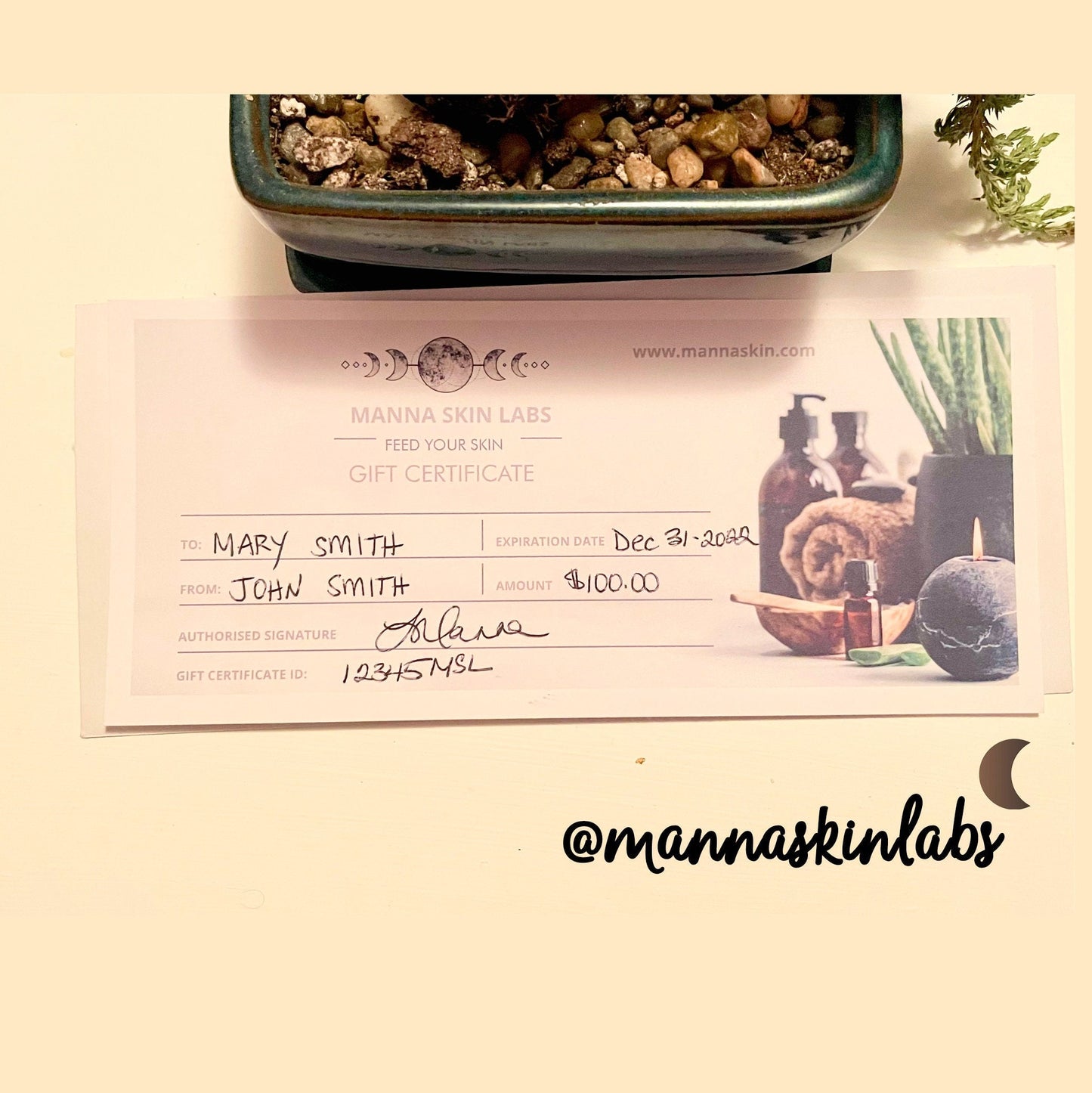 Manna Skin Labs Gift Certificate