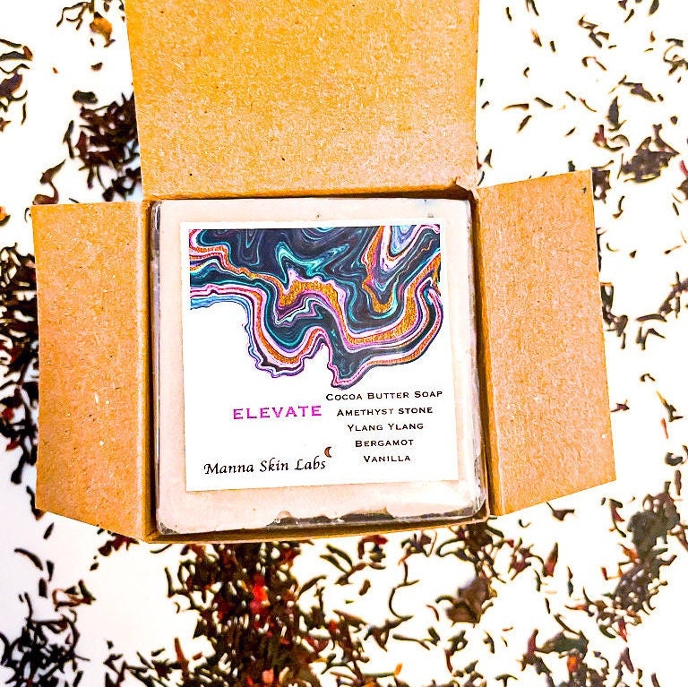 Elevated - Cocoa Butter Soap with Brazilian Amethyst